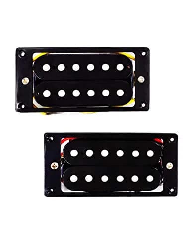 Metallor Double Coil Humbucker Pickup Set for Electric Guitar | Black Ceramic Magnet, 15.05K/15.3K DC Resistance thumbnail 1