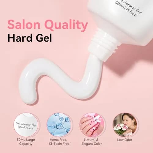 Makartt White Poly Nail Gel 50ML (1.7 Fl Oz) | Professional Gel Builder for Nail Art thumbnail 3