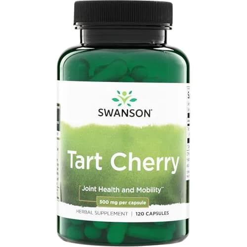 Swanson Tart Cherry Joint Health Support 500 mg 120 Capsules | Supports Joint Integrity, Movement and Flexibility thumbnail 1