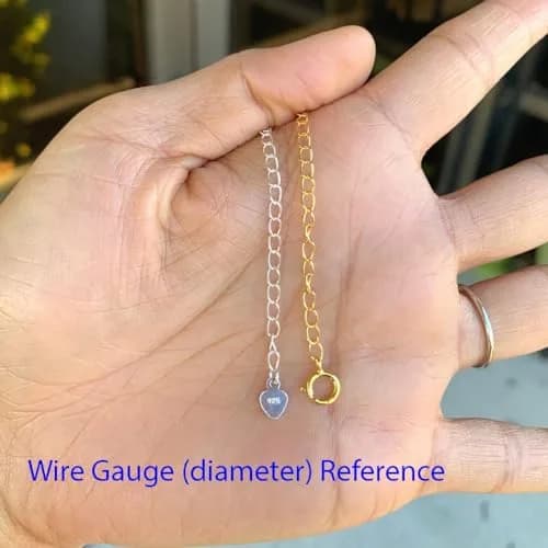 Adabele 925 Sterling Silver Chain Extender with Heart Drop, 2-Pack | Adjustable 2 inch Extension for Necklaces, Bracelets, Anklets thumbnail 3