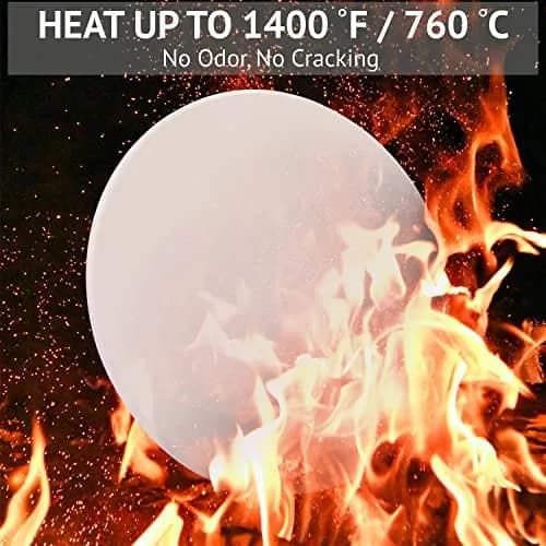 waykea 9” Round Small Pizza Stone for Toaster Oven | Cordierite Baking & Grilling Tool thumbnail 4