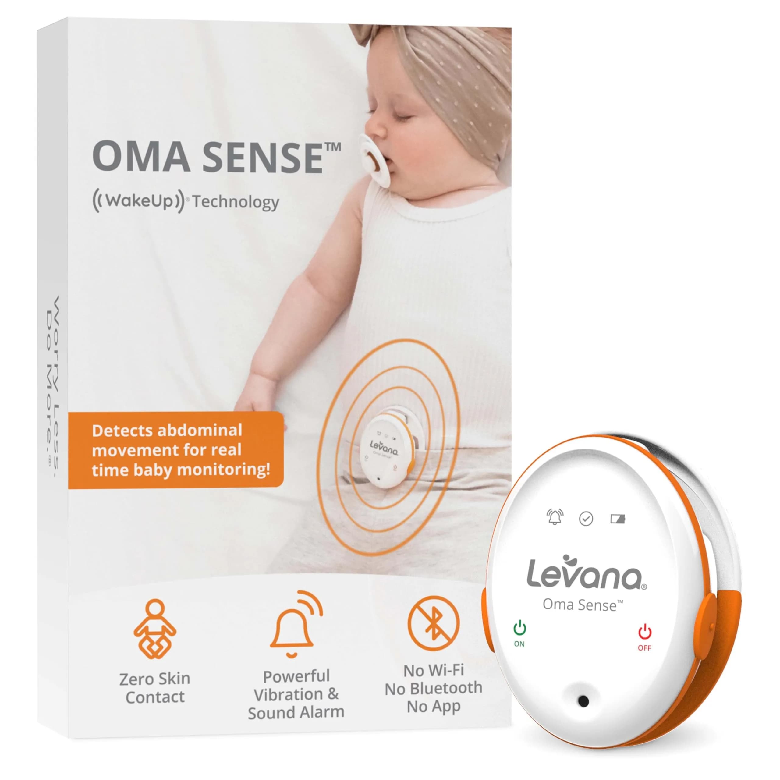 Levana Oma Sense Portable Baby Breathing Monitor with Vibrations & Alerts | Peace of Mind for Parents - main product image