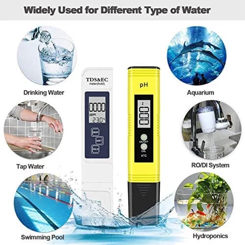 GuDoQi PH Meter, TDS Meter Combo, 4-in-1 Water Test Kit, Digital pH, PPM, EC, Temp for Drinking Water & Hydroponics thumbnail 7