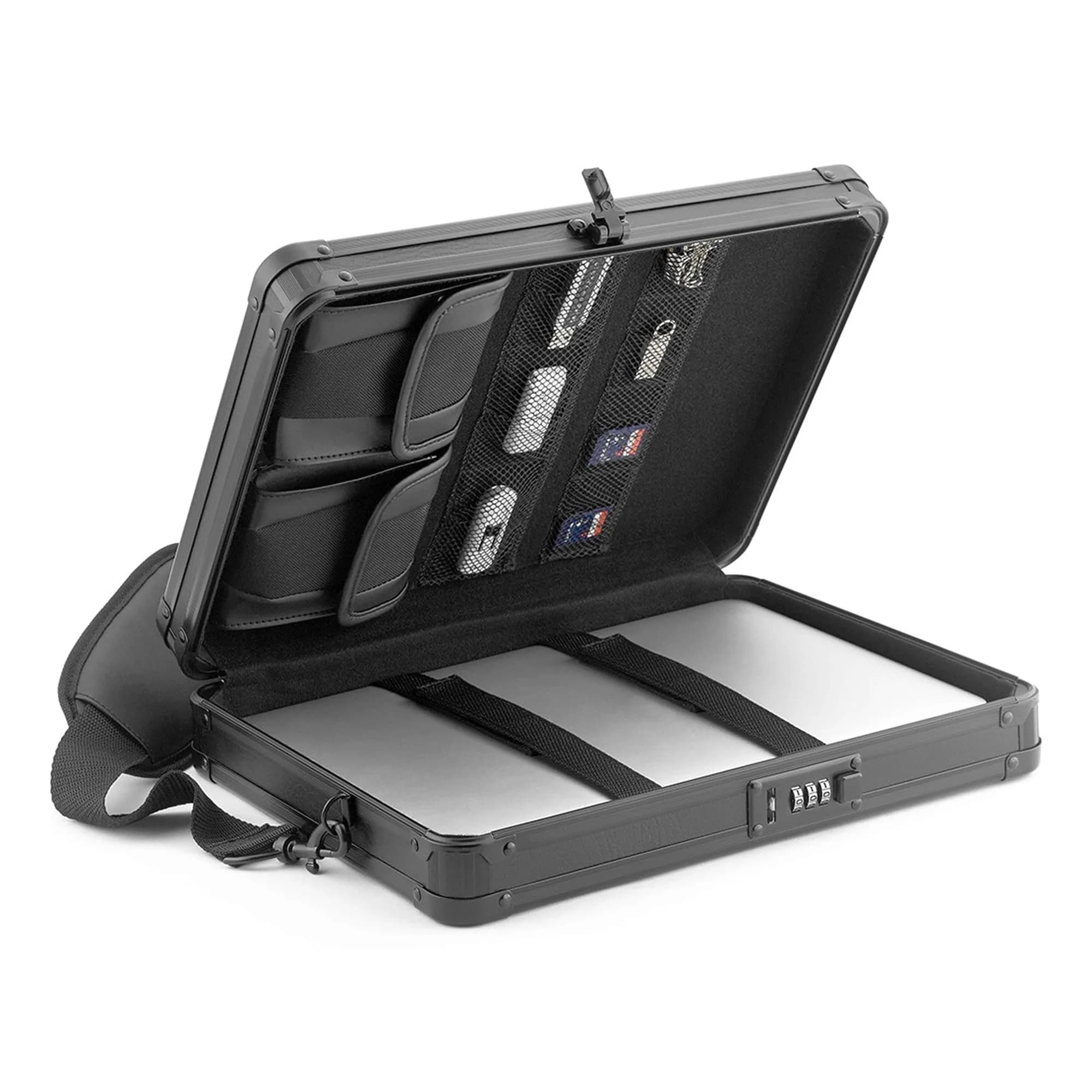 Vaultz Locking Storage Clipboard with Key Lock, Black | Secure 8.5x11 Document Holder — Combination Lock