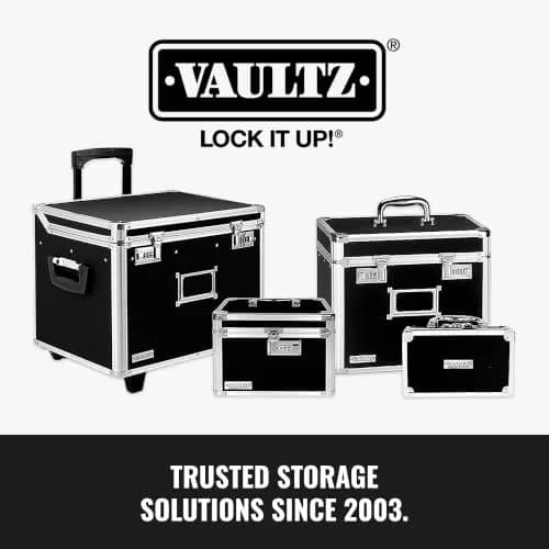 Vaultz Locking Storage Clipboard with Combination Lock, Black | Secure Portable Document & Device Organizer thumbnail 8