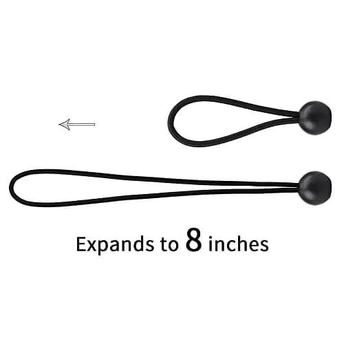 AOPRIE 30 Pack Black Bungee Balls | Heavy Duty Weather Resistant Tie Downs in India thumbnail 3