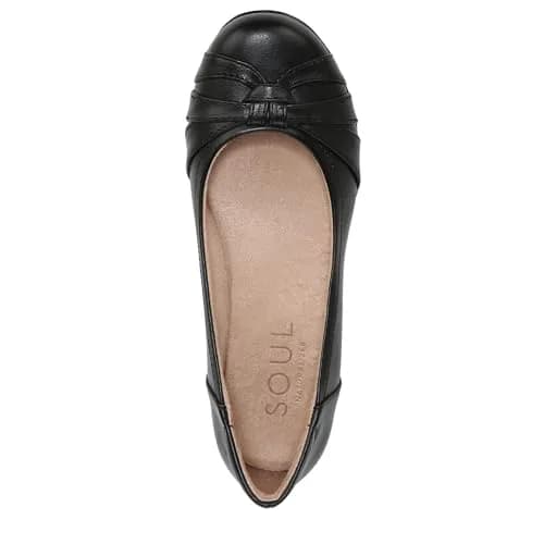 Naturalizer Soul Women's Gift Ballet Flat Black 9 M | Versatile, Cushioned Slip-On Flat thumbnail 5