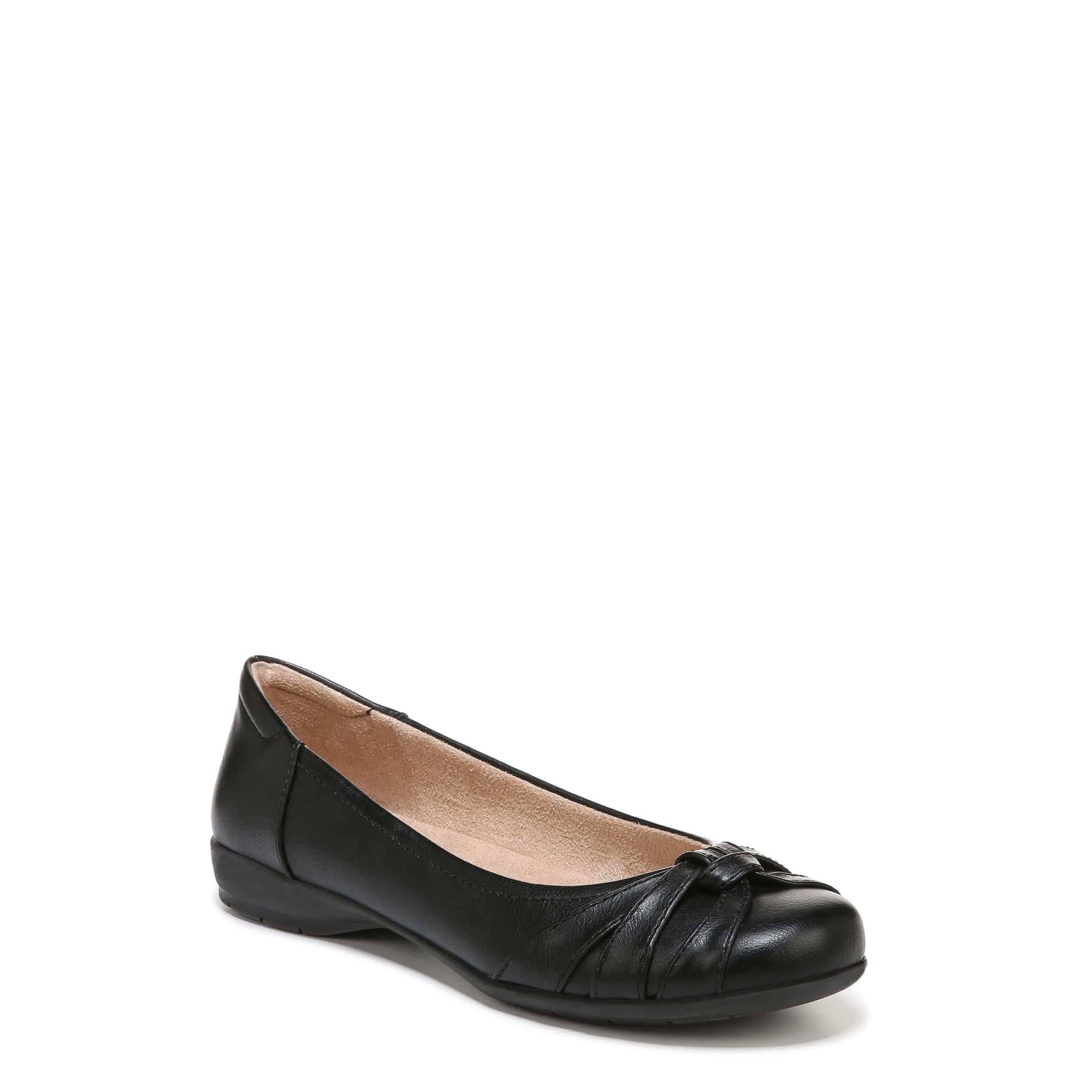 Naturalizer Soul Women's Gift Ballet Flat Black 9 M | Versatile, Cushioned Slip-On Flat - main product image