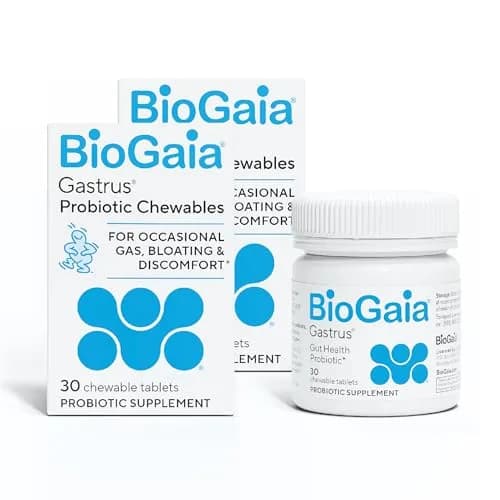 BioGaia Gastrus Chewable Probiotic Tablets | 60 Count (2 Pack) | Mandarin Mint Flavor thumbnail 1