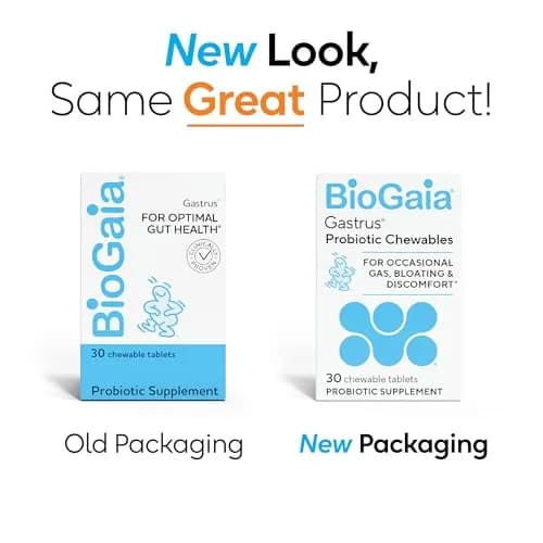 BioGaia Gastrus Chewable Probiotic Tablets | 60 Count (2 Pack) | Mandarin Mint Flavor thumbnail 2