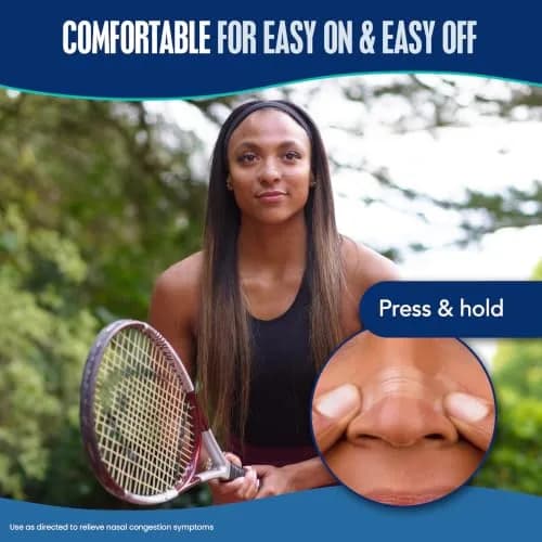 Breathe Right Extra Strength Clear Nasal Strips 44 Count | Opens Nose & Increases Airflow thumbnail 6