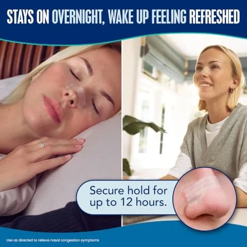 Breathe Right Extra Strength Clear Nasal Strips 44 Count | Opens Nose & Increases Airflow thumbnail 4