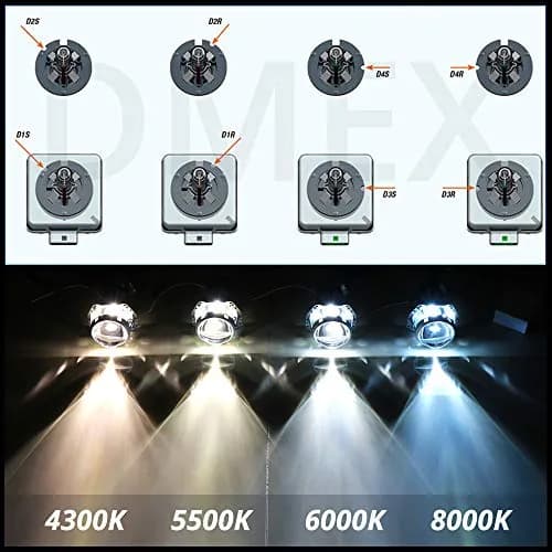 DMEX D2S HID Headlight Bulbs 4300K Warm White | 35W Xenon Replacement, Pack of 2 thumbnail 4