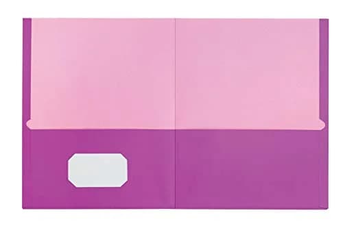 Oxford 2 Pocket Folders, Textured Paper, Assorted Colors, Letter Size, 25 Per Box | Durable & Organized thumbnail 3