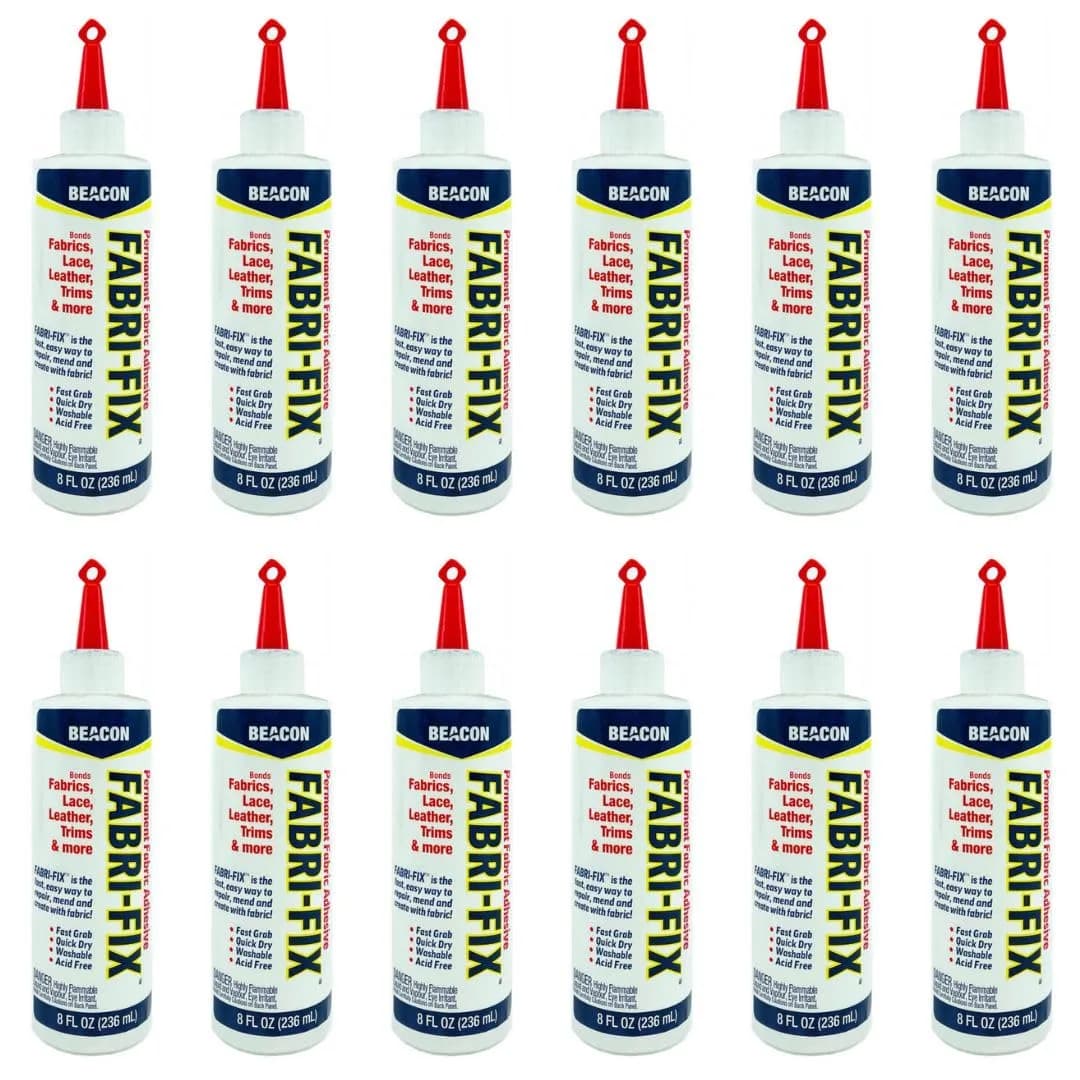 Beacon Fabri-Fix Bonding Solution 118ml (4 Fl Oz) | Permanent Fabric & Leather Adhesive — Clear