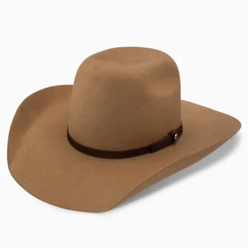 RESISTOL Men's Hooey by Day Money 4X Cowboy Hat Pecan 7 1/8 | Rugged Wool Rodeo Headwear thumbnail 1