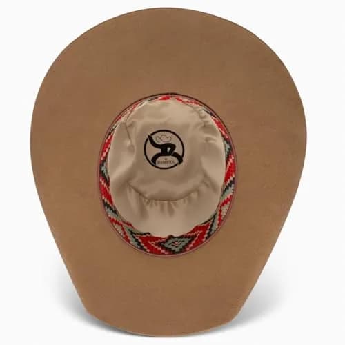 RESISTOL Men's Hooey by Day Money 4X Cowboy Hat Pecan 7 1/8 | Rugged Wool Rodeo Headwear thumbnail 5
