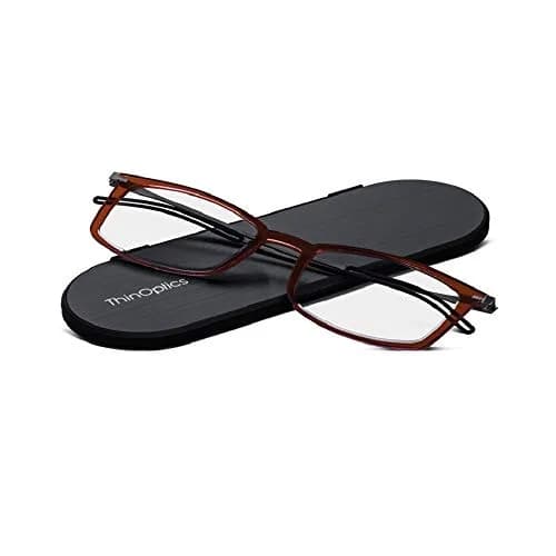 ThinOptics Unisex Adult Glasses Reading, Regular Case / Rectangle Red, 1.50 US | Ultra-light, durable corrective eyewear thumbnail 3