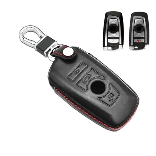 MECHCOS Leather Key Fob Cover for BMW X1 X3 X4 X5 X6 3 5 7 Series | Genuine Leather, Signal Safe thumbnail 1