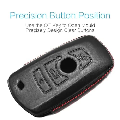 MECHCOS Leather Key Fob Cover for BMW X1 X3 X4 X5 X6 3 5 7 Series | Genuine Leather, Signal Safe thumbnail 2