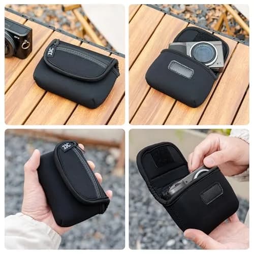 JJC Compact Camera RX100 VII Case Pouch for Sony RX100 VII & More | Impact-Resistant Neoprene thumbnail 6