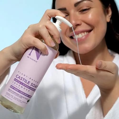 Dr. Natural Castile Liquid Soap - Multi-Use Body Wash, Shampoo & Face Wash | Hydrating & Gentle (120c) thumbnail 5