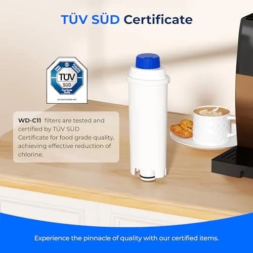 Waterdrop DLS C002 Filter Replacement for De'Longhi Coffee Machines 6 Pack | Reduces Chlorine & Impurities for Fresher Water thumbnail 2