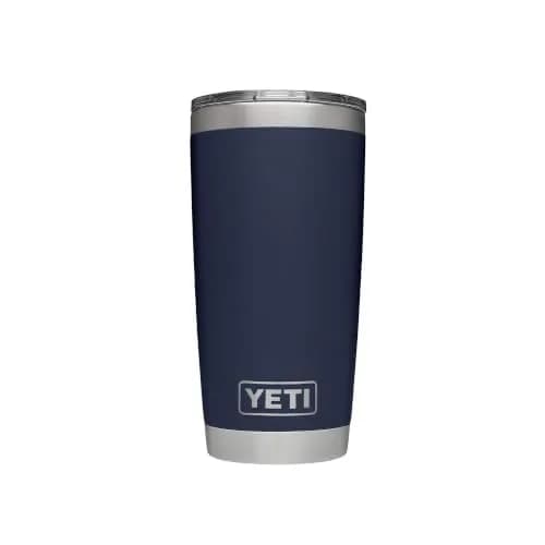 YETI Rambler 20 oz Tumbler with MagSlider Lid, Stainless Steel, Navy | Keeps Drinks Hot or Cold for Hours thumbnail 1