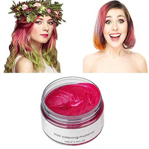 SWAKER Pink Red Hair Color Wax 120g (4.23 oz) | Temporary Styling Cream for Parties & Events thumbnail 7