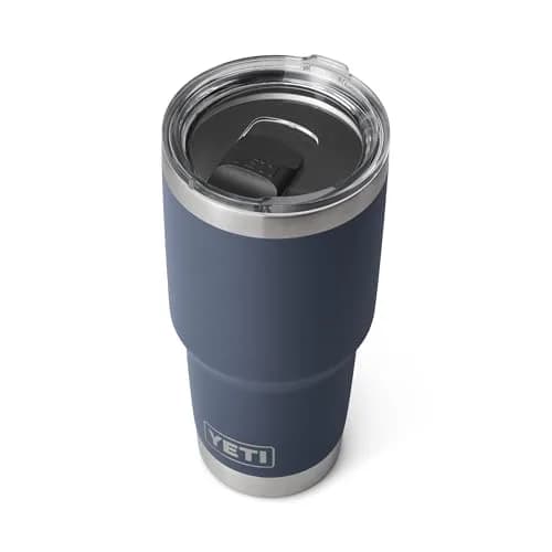 YETI Rambler 30 oz Stainless Steel Vacuum Insulated Tumbler with MagSlider Lid, Navy | Keeps Drinks Hot or Cold for Hours thumbnail 3