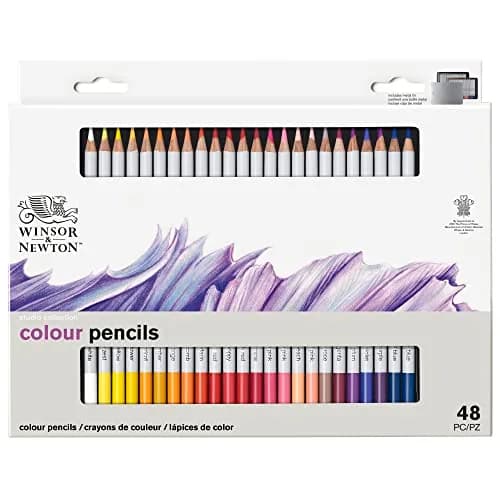 Winsor & Newton Studio Collection Color Pencils Set of 48 | Rich, Vibrant, Smooth Blending thumbnail 8