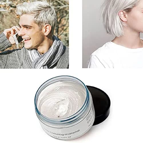 SWAKER White Hair Color Wax 120g (4.23 oz) | Temporary Styling Cream for Parties & Cosplay thumbnail 4