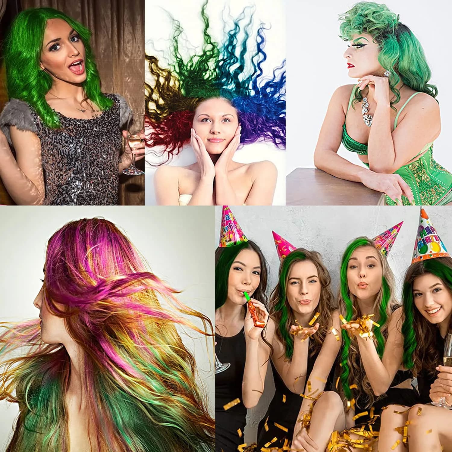 SWAKER Green Hair Color Wax 130ml - Temporary Styling Cream for Vibrant, Bold Green Hair thumbnail 6