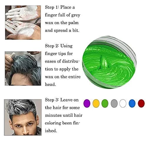 SWAKER Green Hair Color Wax 130ml - Temporary Styling Cream for Vibrant, Bold Green Hair thumbnail 5