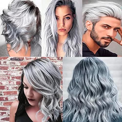 SWAKER Silver Gray Hair Color Wax, 4.23 oz | Temporary Hair Styling & Coloring thumbnail 6