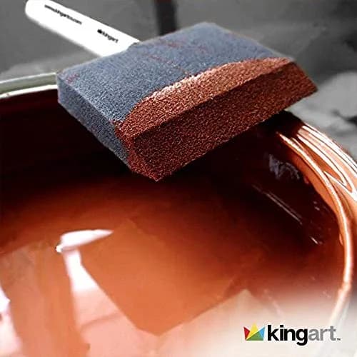KINGART Foam Paint Brush Set 1 Inch, 25 Pc. Value Pack | Smooth Application for Crafts & DIY thumbnail 4