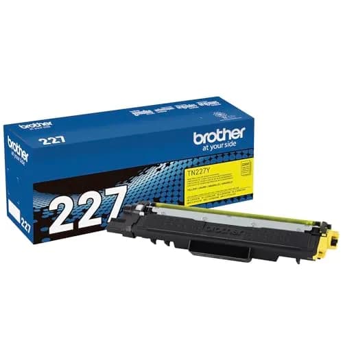 Brother Genuine TN227Y High Yield Yellow Toner Cartridge 2,300 Pages | Genuine Brother Toner for Vivid Color Prints thumbnail 1