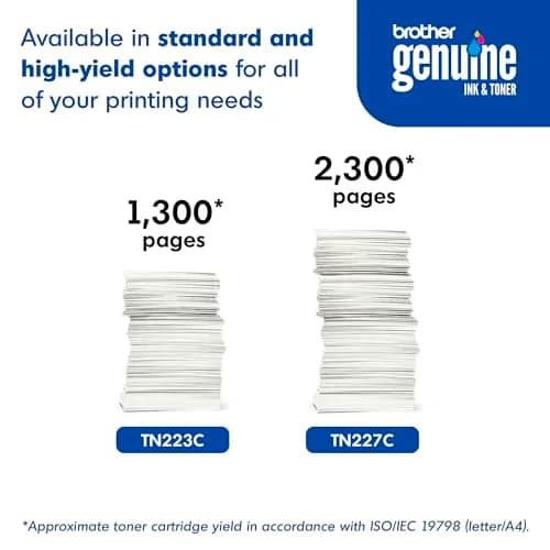 Brother Genuine TN223C Cyan Toner Cartridge Standard Yield | Up to 1,300 Pages thumbnail 6