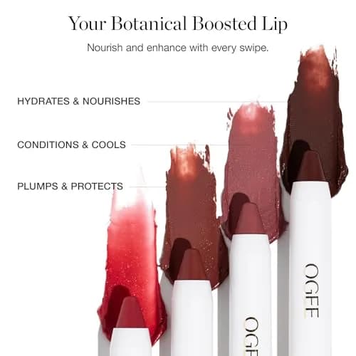 Ogee Tinted Sculpted Lip Oil - Organic Lip Stain, Balm & Color - BEGONIA | Sheer, Buildable, Organic Lip Color with Hyaluronic & Peppermint thumbnail 5
