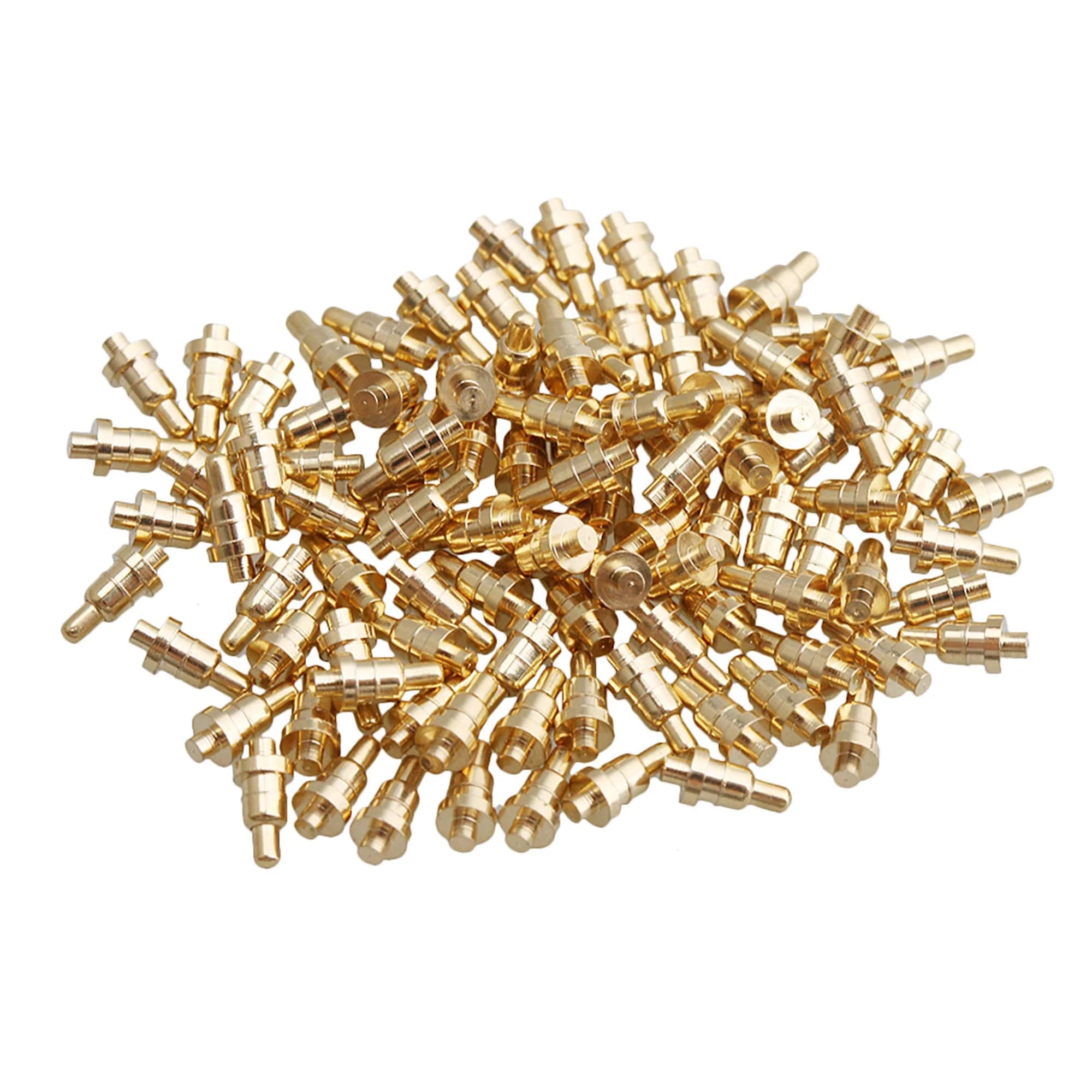 Yibuy Gold Plated PCB Probes 100 Piece | Precision Copper Pins for Electronics
