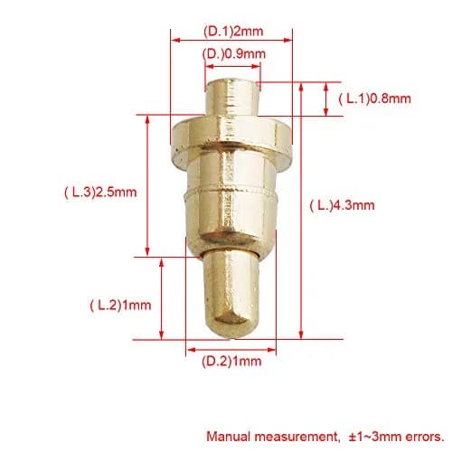 Yibuy Gold Plated PCB Probes 100 Piece | Precision Copper Pins for Electronics thumbnail 4