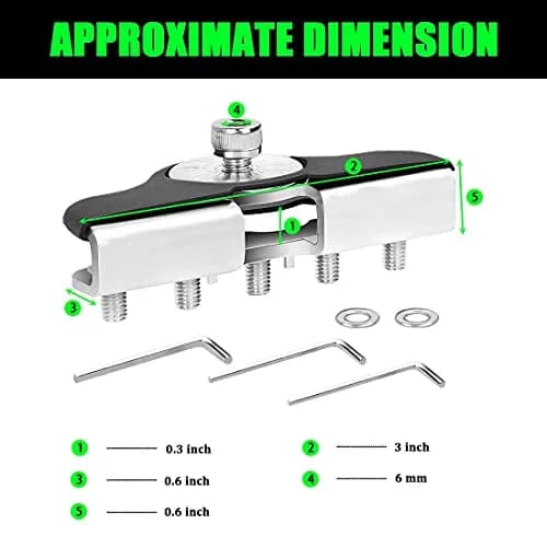 Chelhead Stainless Steel Light Bar Mount Brackets | No-Drill Hood Clamp for Off-Road Vehicles (70-120c) thumbnail 5