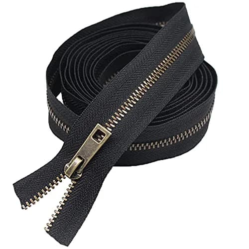 Meillia Upholstery Zipper Tape by the Yard 5 Yards | Durable Metal Zippers for Sewing & Crafts thumbnail 2
