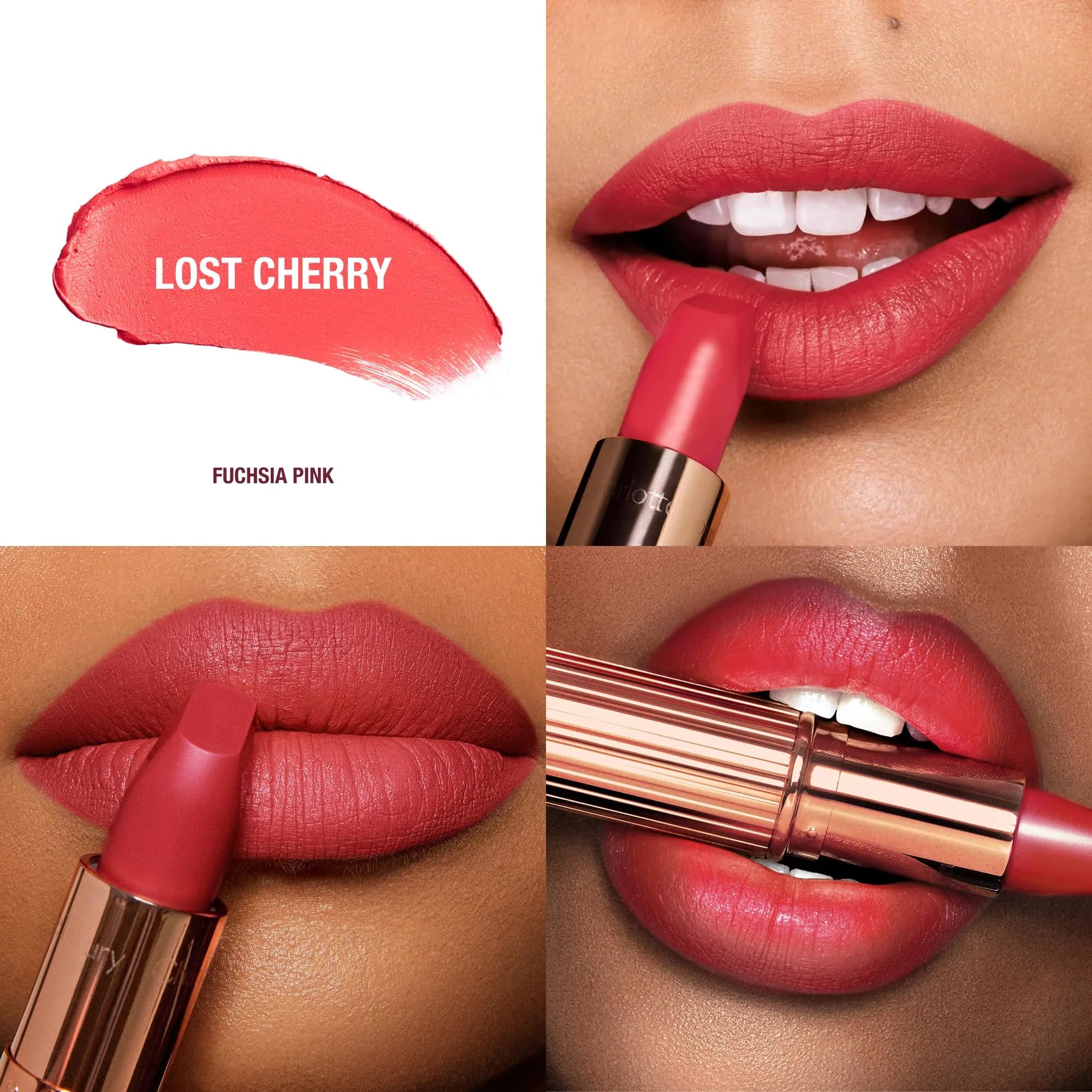 Charlotte Tilbury Matte Revolution Lipstick Lost Cherry - 1.7g (0.06 oz) | Hydrating Matte Finish thumbnail 2