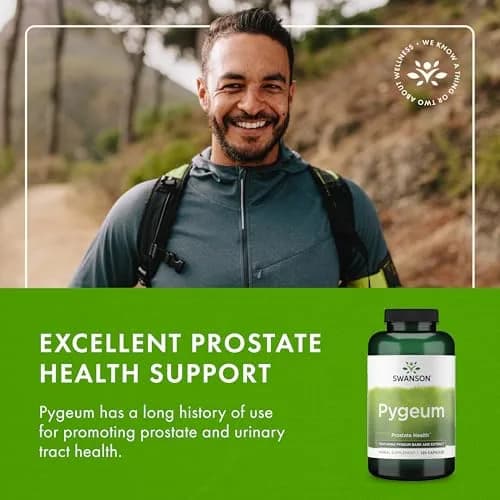 Swanson Pygeum Herbal Supplement 400 mg 360 Capsules (120 Count x 3) | Supports Prostate, Urinary Tract & Bladder Health thumbnail 6