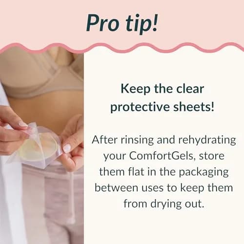 Ameda ComfortGel HydroGel Nursing Pads | Cooling | Reusable | 4 Count thumbnail 2