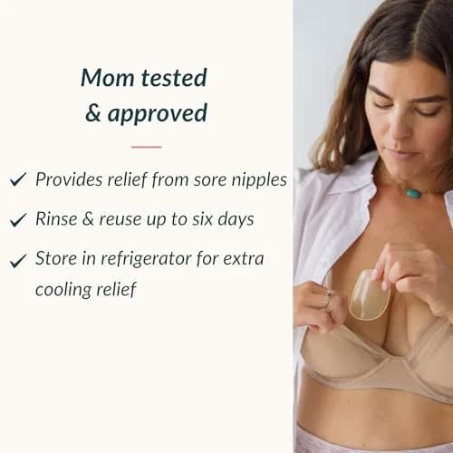 Ameda ComfortGel HydroGel Nursing Pads | Cooling | Reusable | 4 Count thumbnail 3
