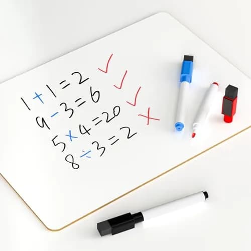 Nicpro 2 Pack Small Dry Erase Lapboards 9''x 12'' (22.86cm x 30.48cm) | Double-Sided Writing Surface thumbnail 5