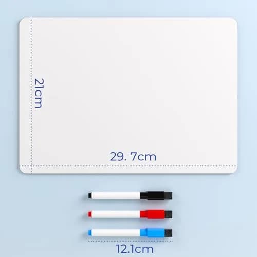Nicpro 2 Pack Small Dry Erase Lapboards 9''x 12'' (22.86cm x 30.48cm) | Double-Sided Writing Surface thumbnail 2