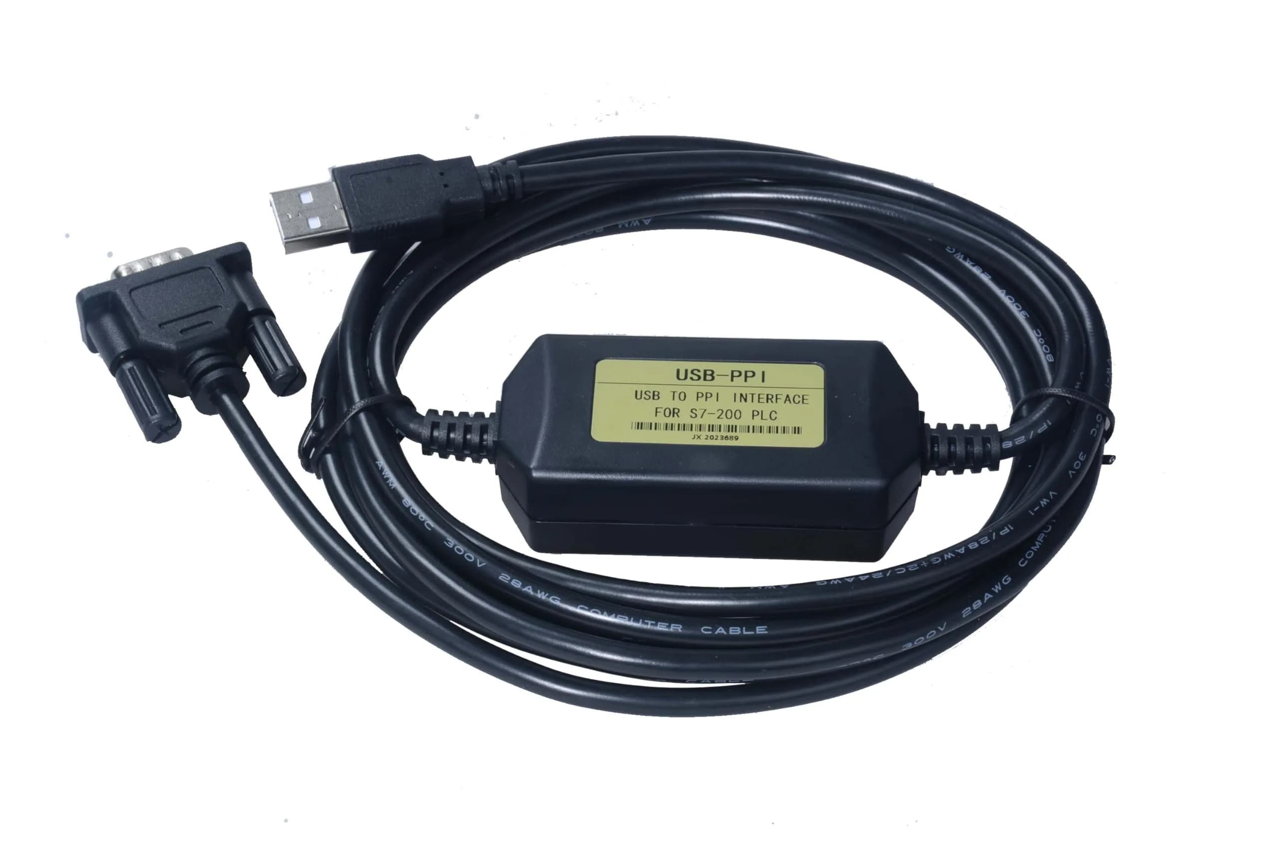 Washinglee USB to PPI Programming Cable for Siemens PLC S7 200 and 200CN | Compatible for CPU222, CPU224, CPU226 — S7 200+200CN